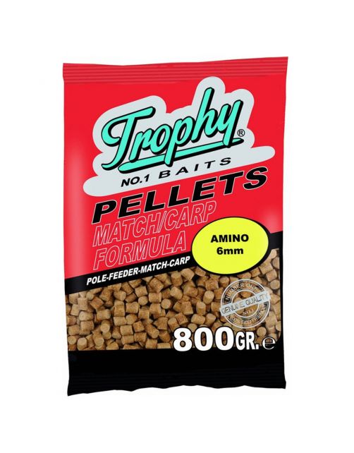 Trophy Baits Amino Pellets - Aas - 6 mm 800 g