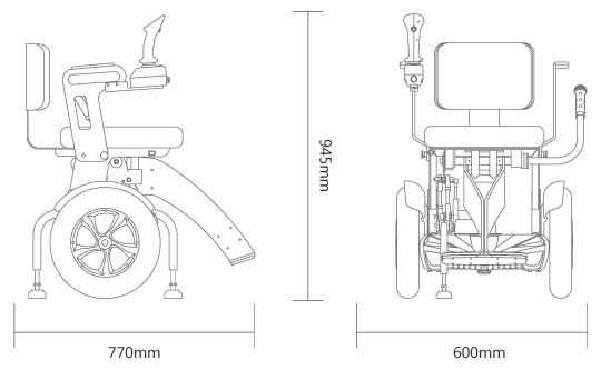 Fauteuil Roulant Electrique Intelligent Airwheel A6S