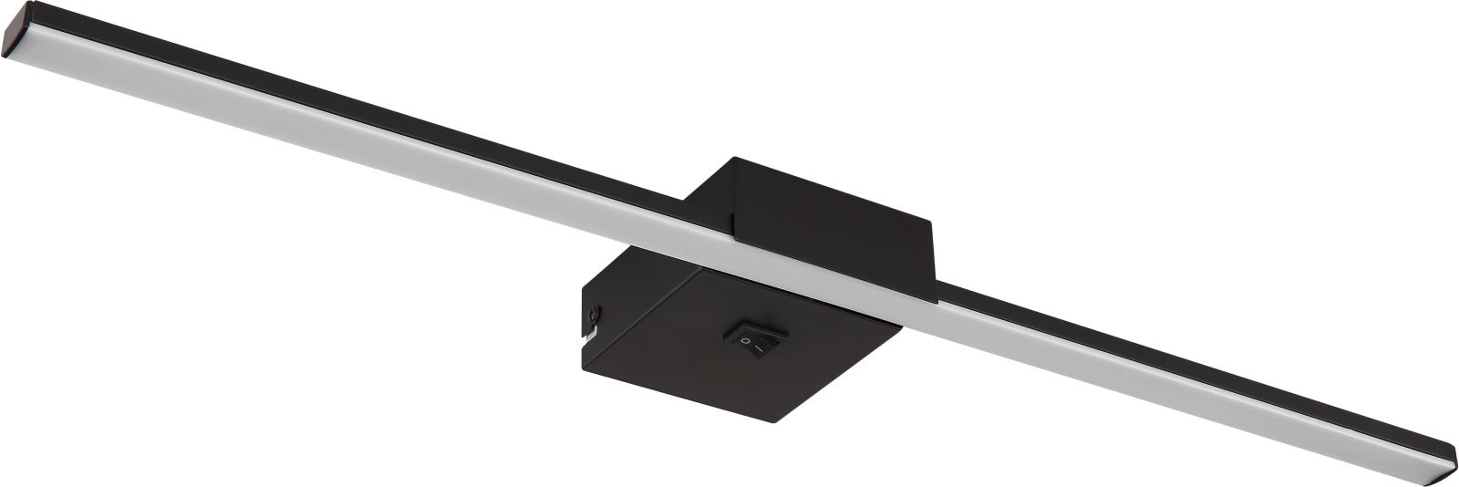 LED-Wandleuchte - schwarz matt - mit Schalter - 62 cm