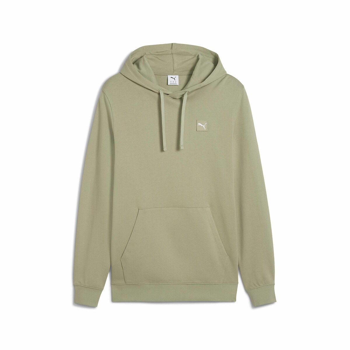 PUMA<br>Moletom com capuz e logo quadrado bordado