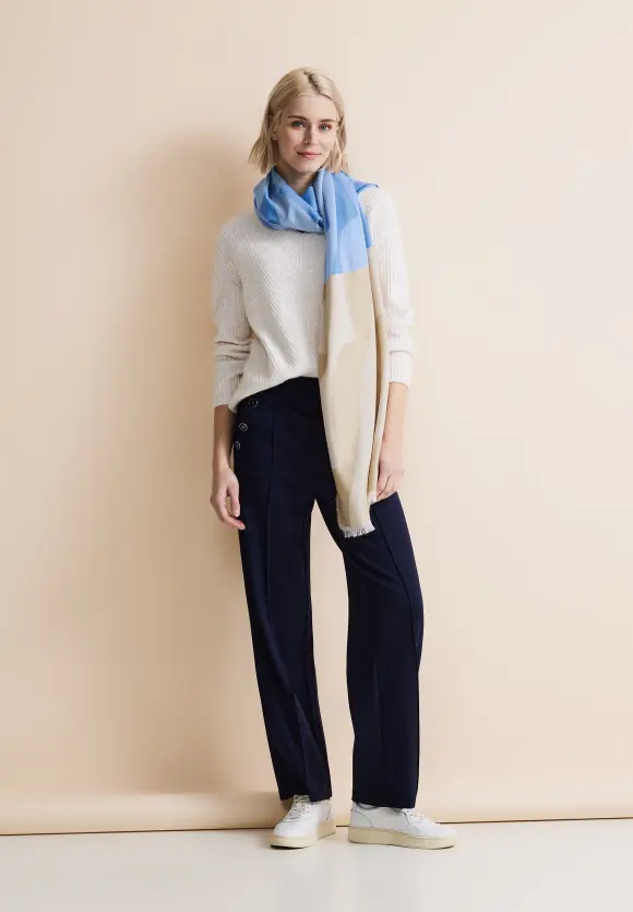 Softer Jacquard Schal - lucid white