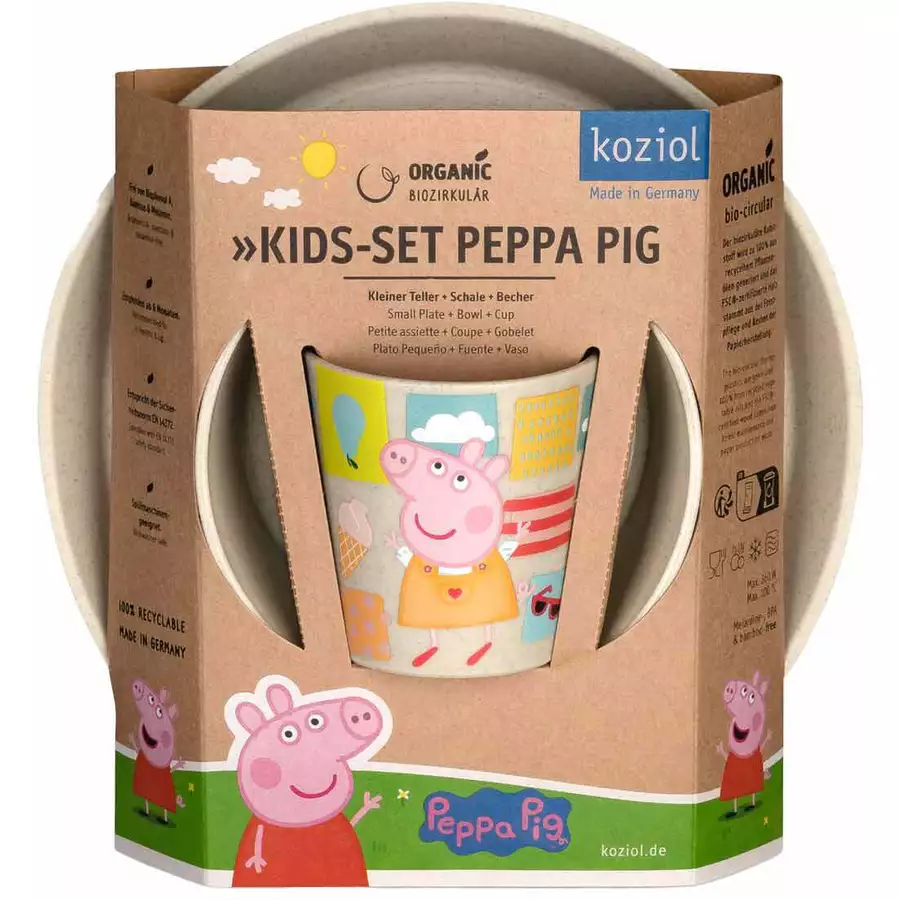Koziol Kindergeschirrset Connect 3er Set organic-sand