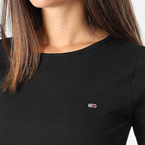 Tee Shirt Manches Longues Femme Ruche 7534 Noir