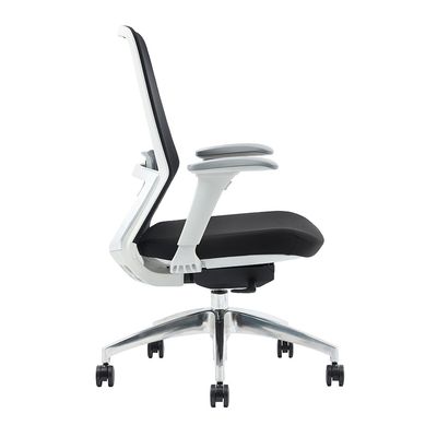 Fauteuil de bureau POLAR - accoudoirs réglables - appuie-tête en option - noir