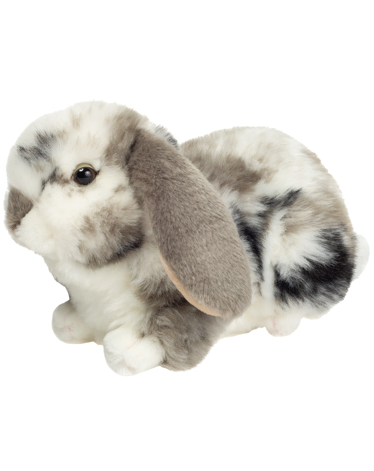 Kuscheltier WIDDERKANINCHEN (23 cm) in grau/weiß