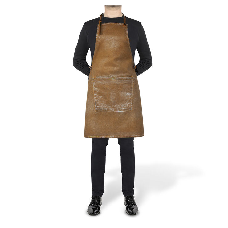 DutchDeluxes BBQ Style Apron Gold Wash Gold