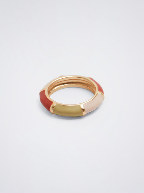 Anel esmaltado - Multicolorido