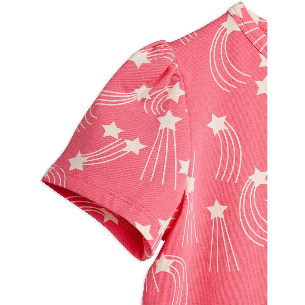 Køb Mini Rodini Pink Starfall AOP Puff Sleeve Ss Top