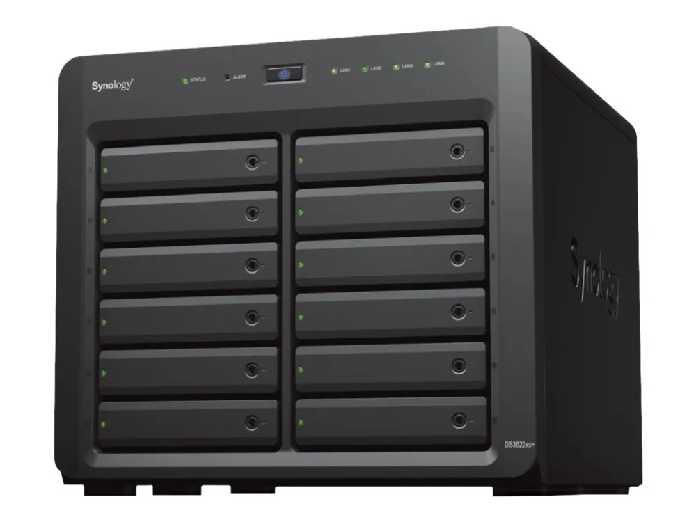 Synology Disk Station DS3622XS  - NAS-server - 12 bays - SATA 6Gb/s - RAID 0, 1, 5, 6, 10, JBOD, RAID F1 - RAM 16 GB - Gigabit Ethernet / 10 Gigabit Ethernet - iSCSI support