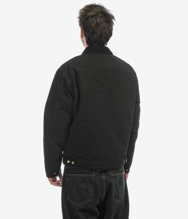 Carhartt WIP OG Detroit Dearborn Jacke (black aged canvas)