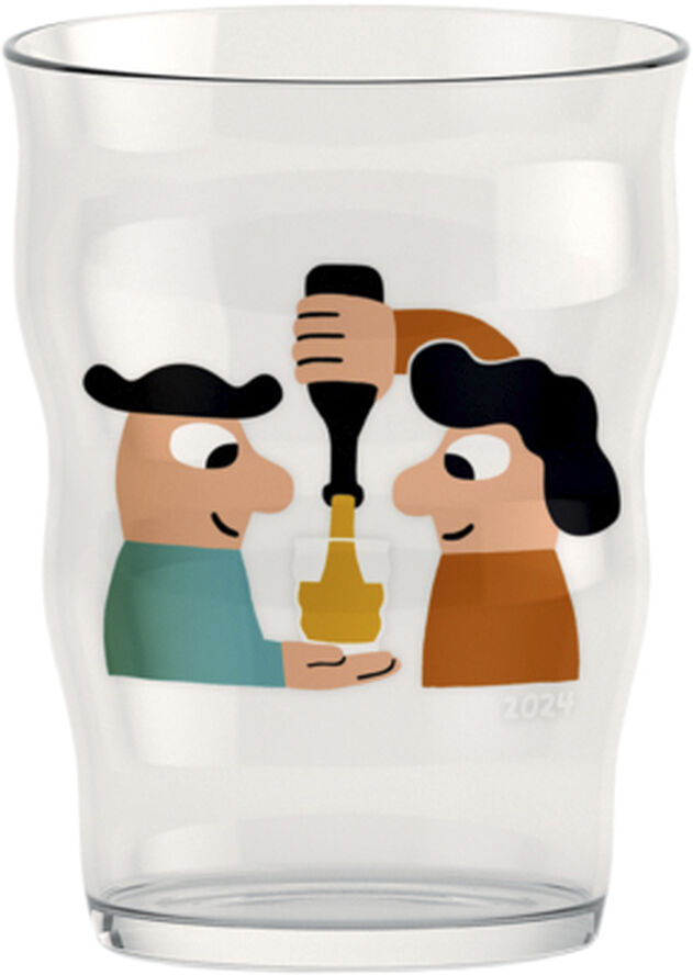 Holmegaard Mikkeller Pint Ølglas 2024 40 cl klar m. deko Transparent