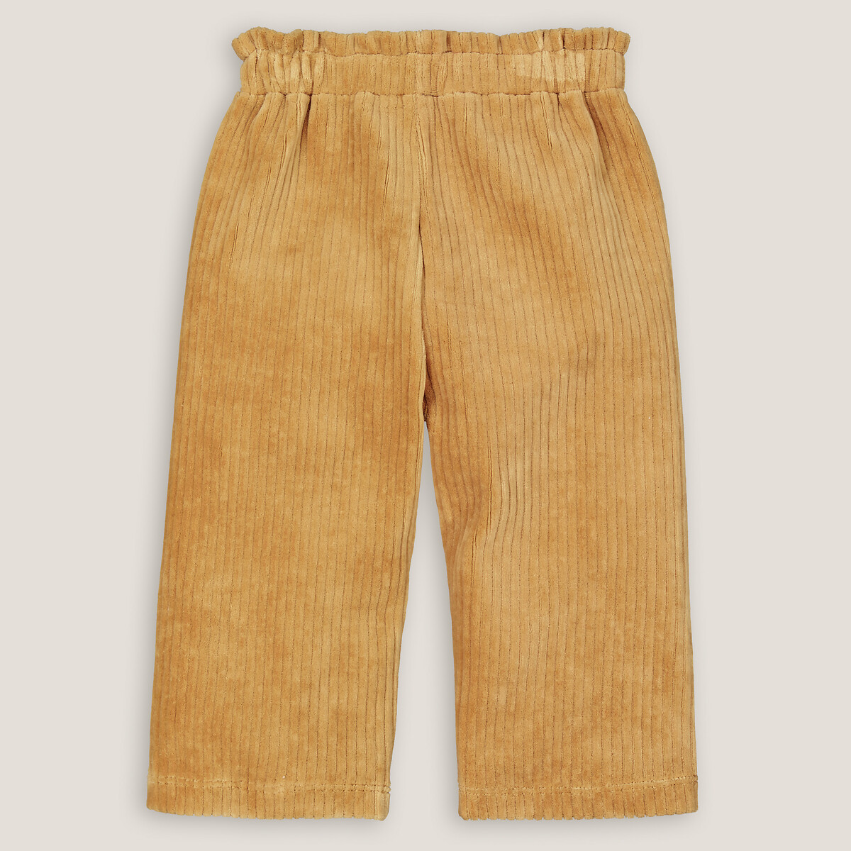 COLEÇÃO LA REDOUTE<br>Calças largas de veludo