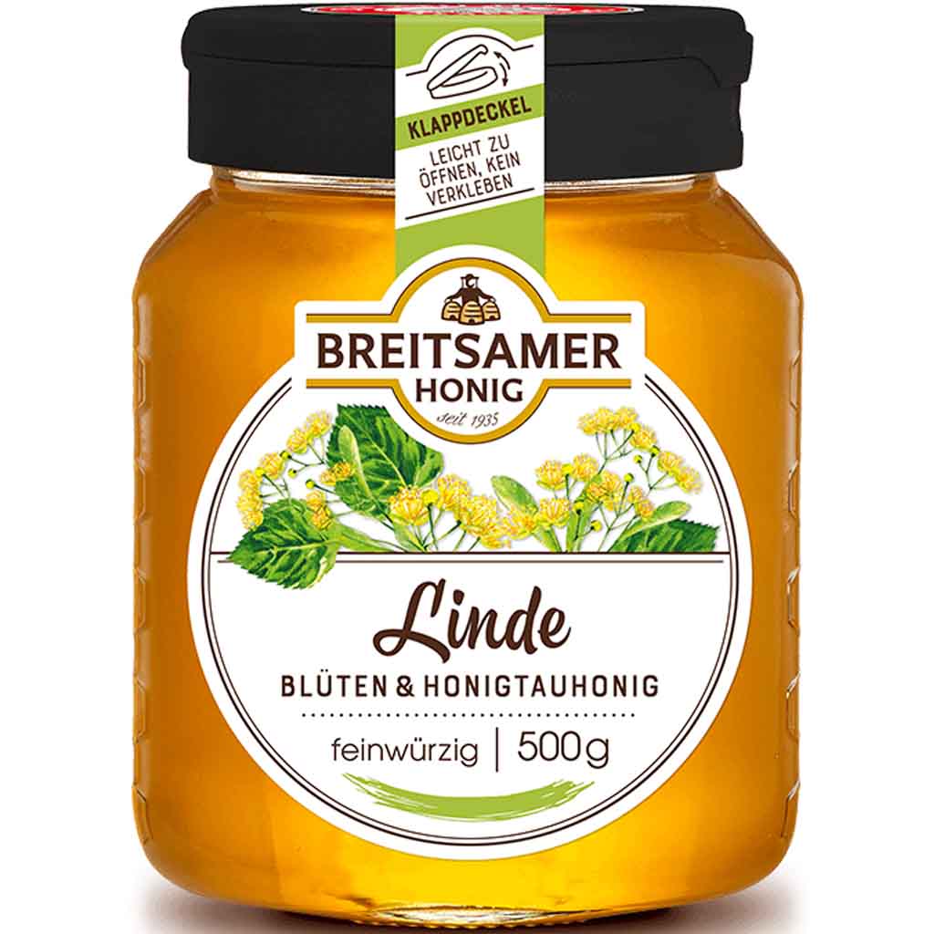 Breitsamer Honig Linde feinwürzig 500g MHD:30.9.26