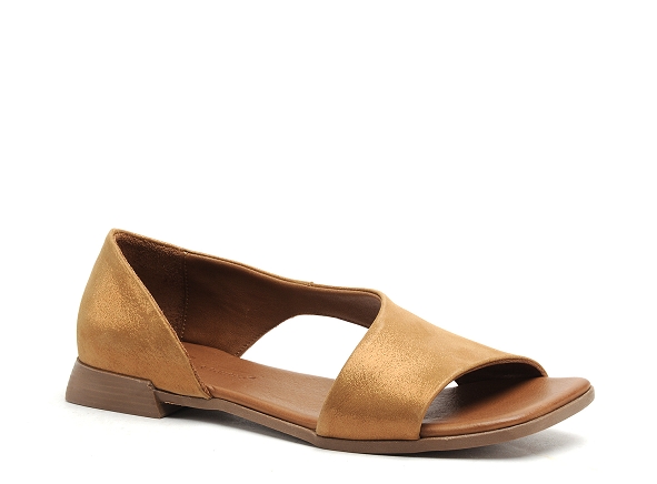 Lune et l autre nu pieds plats femme paoline marron