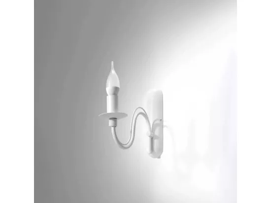 Sollux MINERWA Applique Murale Bougie 1 Lumière Blanc, E14
