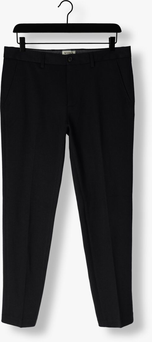 SCOTCH & SODA donkerblauwe scotch & soda chino mott - super slim-fit yarn-dyed knitted chino