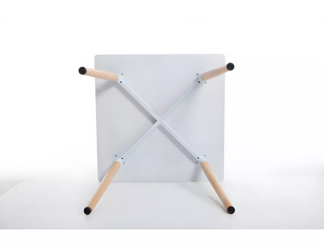 Table de cuisine table bois marron 80 x 80 x 75 cm TAB10008