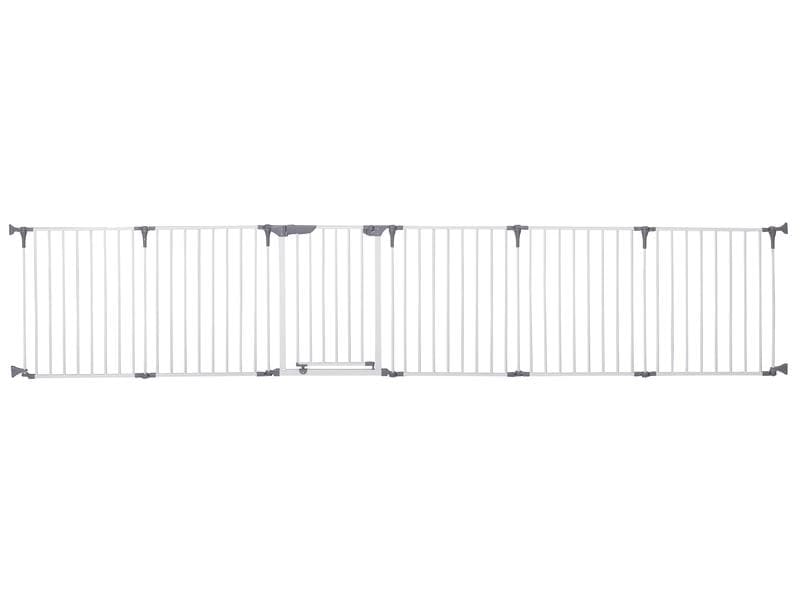 DREAMBABY Laufgitter Royale Converta Weiss 3-in-1 Metall Laufgitter breite Barriere/Kaminschutz