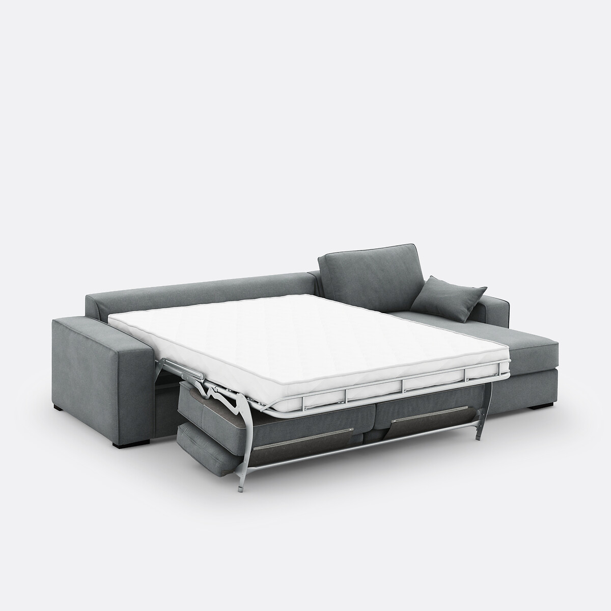 LA REDOUTE INTERIEURS<br>Sofá-cama de canto, poliéster, espuma Cécilia
