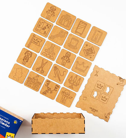 Crateit Memory-Spiel - Holz - Die neuen Kleider des Kaisers - 40