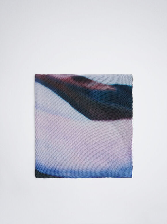 Pañuelo Con Estampado - Violeta