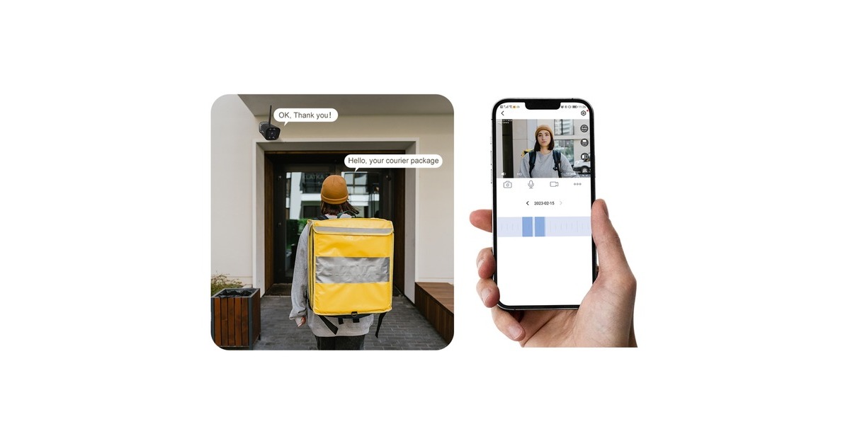 FoscamV8P, 4K/8MP dual-band WiFi beveiligingscamera  (Wit, met geluid- en lichtalarm)