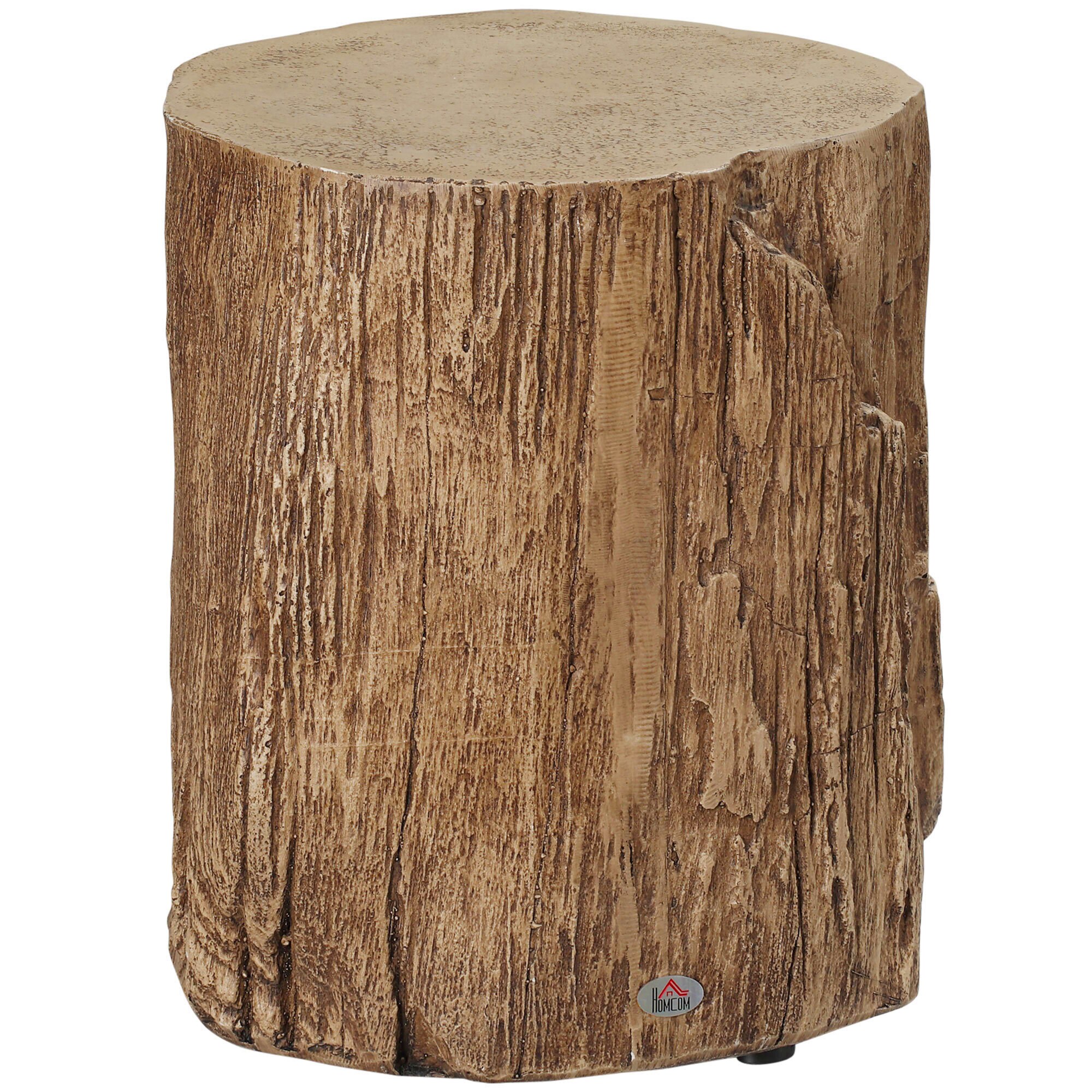 HOMCOM Beistelltisch mit vier verstellbaren Füßen natur 37L x 37B x 43H cm