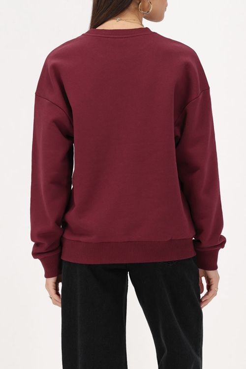 Donkerrode sweater 