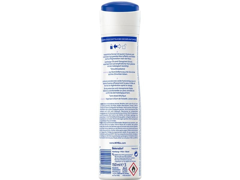 NIVEA Deo Spray Derma Control Restore 50 ml Deo bietet zuverlässigen Schutz vor Schweiss und unangenehmen Gerüchen