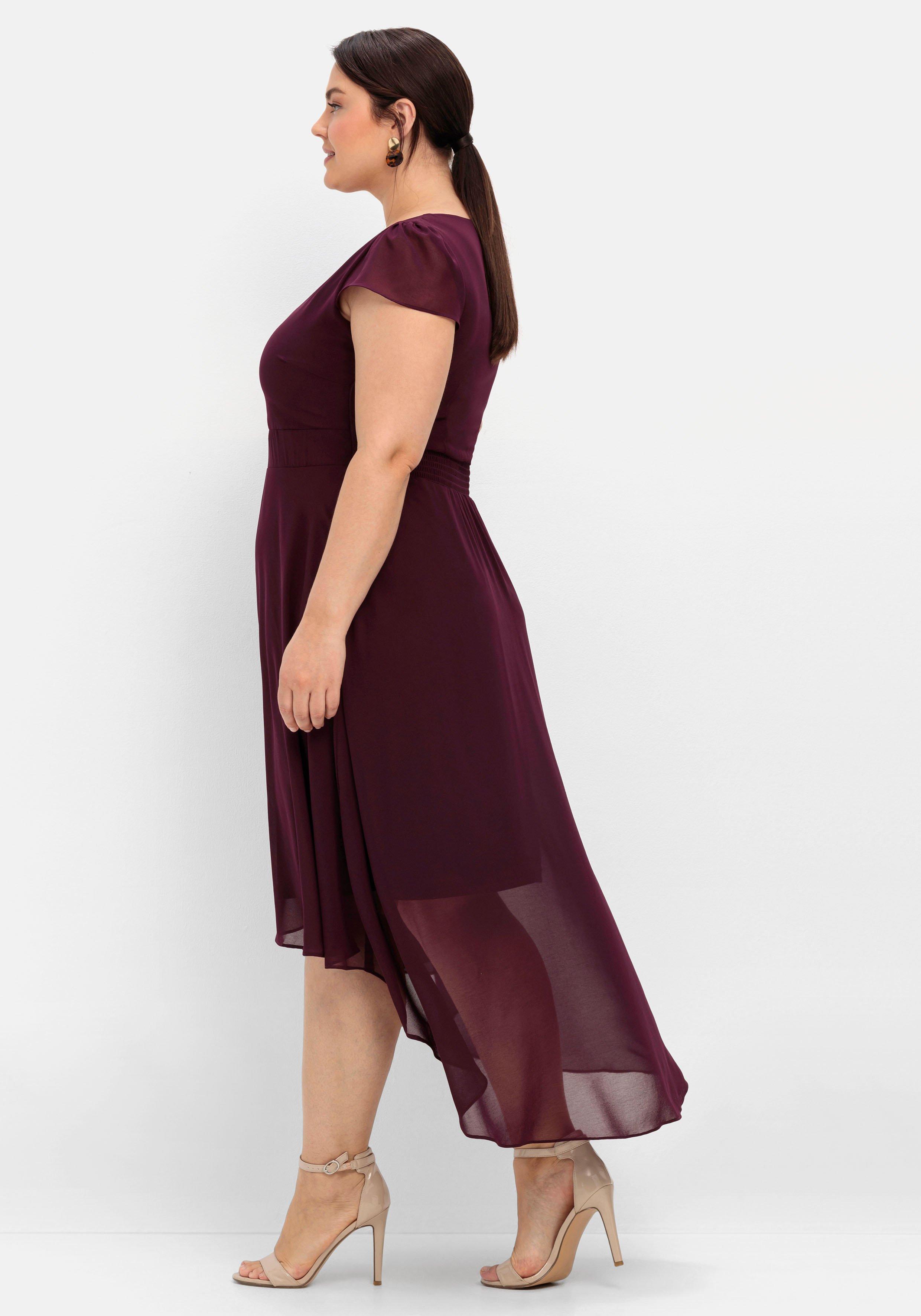 Abendkleid mit Flügelärmeln