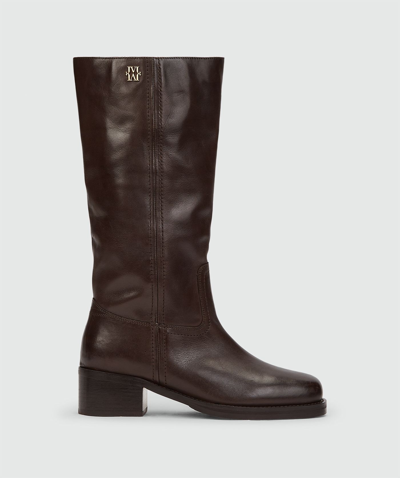 JV-WENSLY boots van leer - dark brown