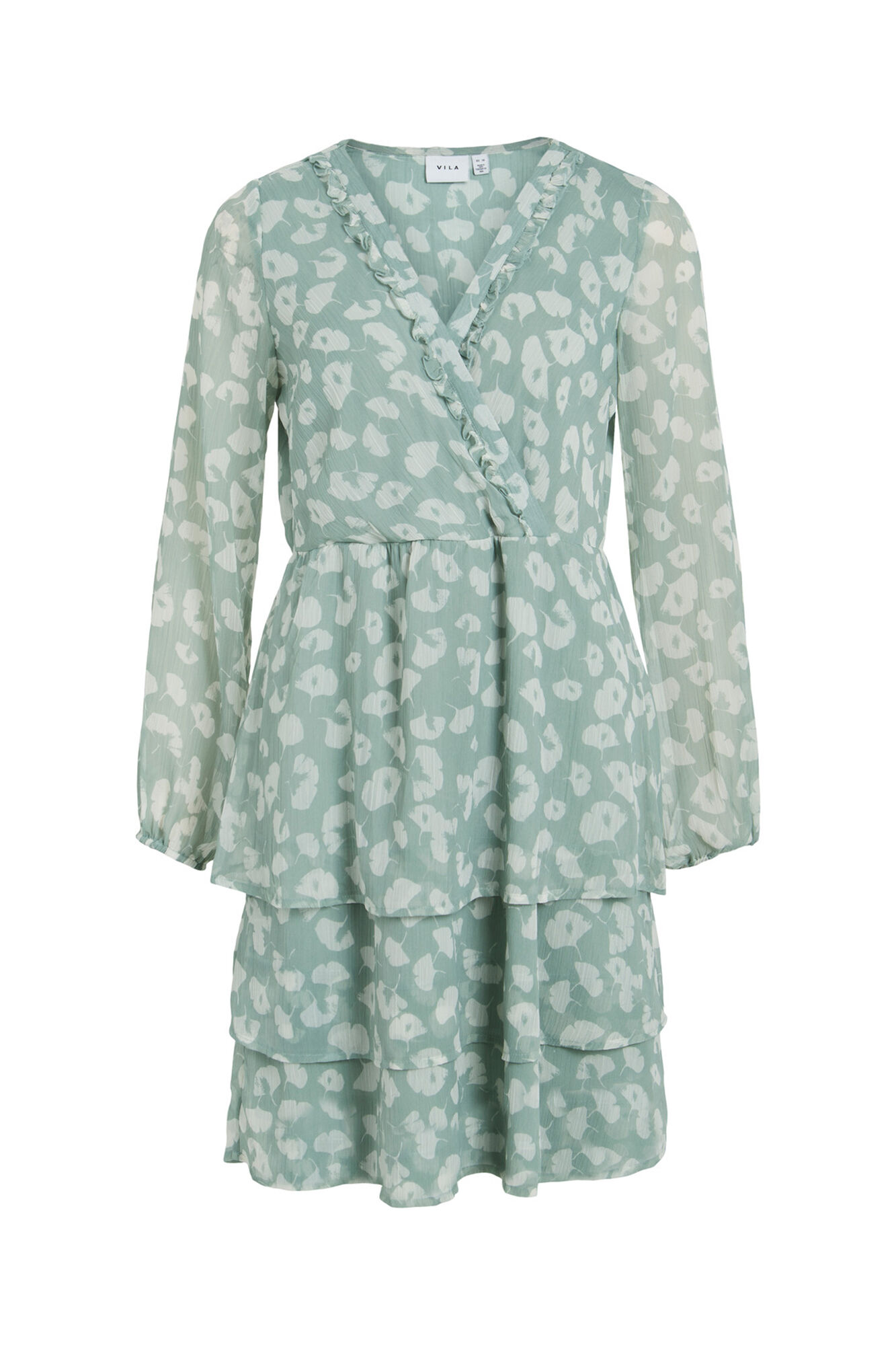 Vestido curto envelope - Verde