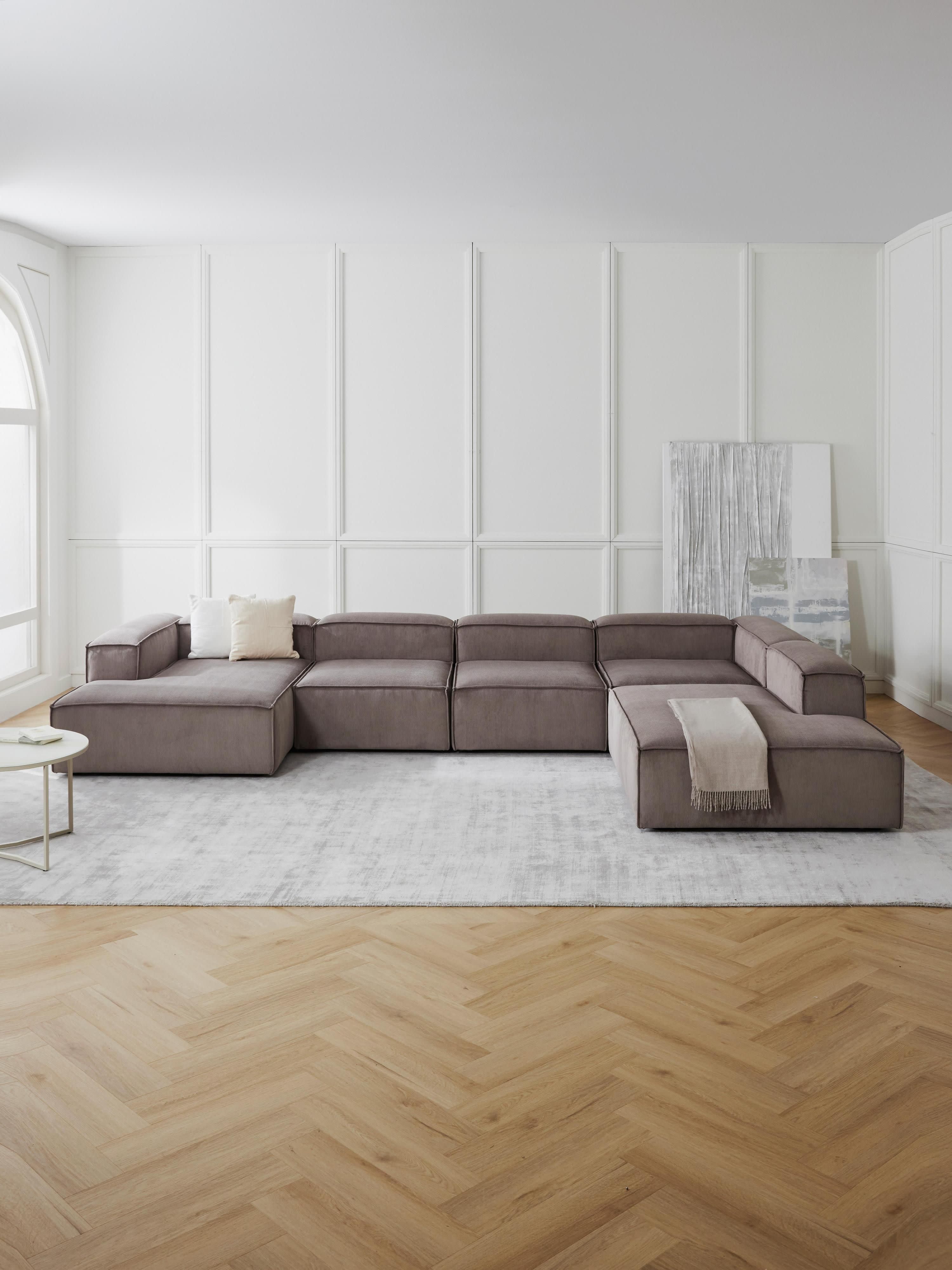 XL modulaire ribfluwelen bank Lennon