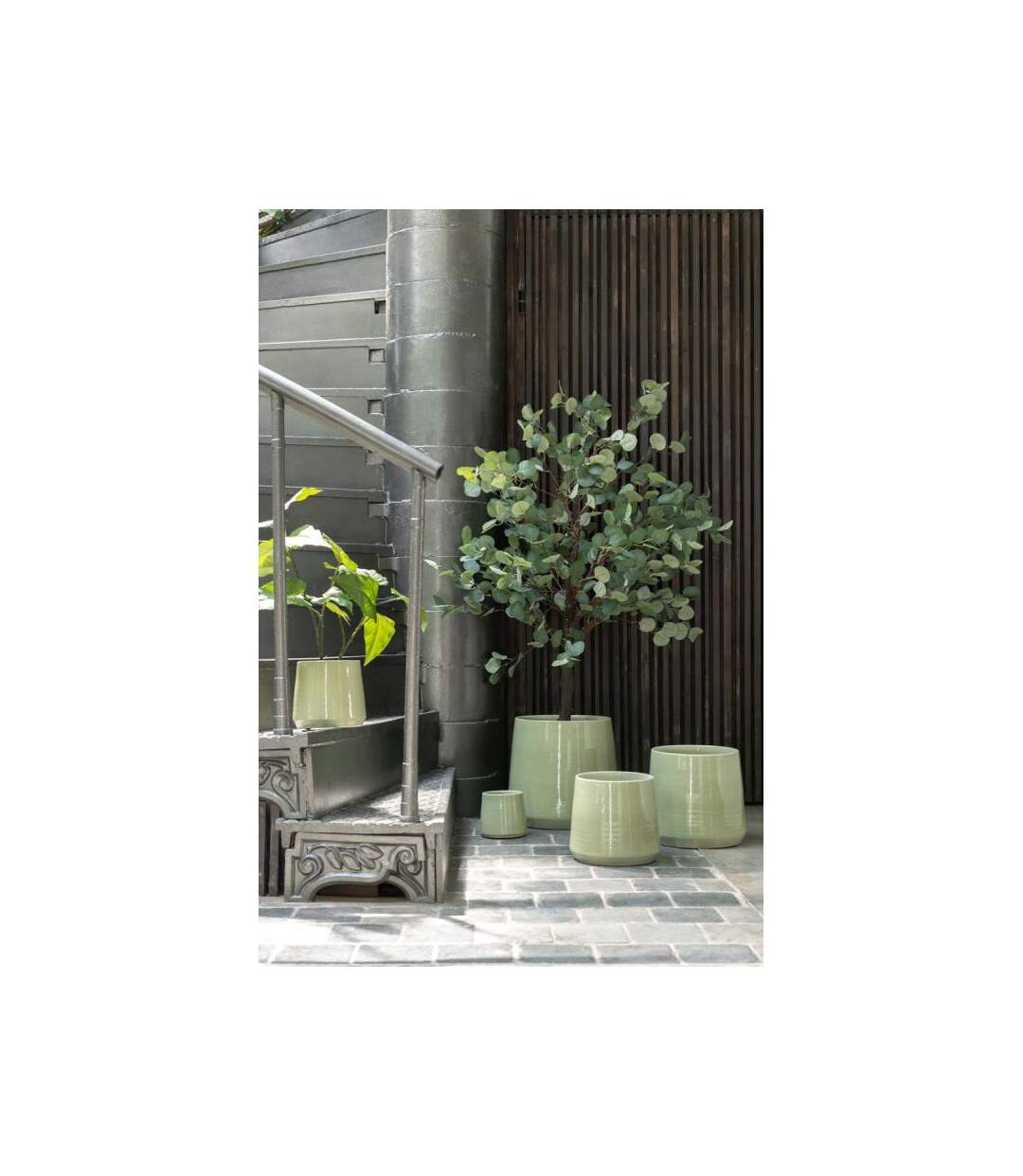 Paris Prix - Cache-pot Design splenda 24cm Vert