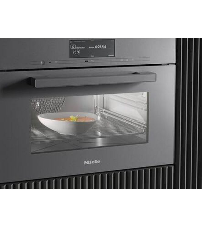 Miele Dampfgarer DGC 7840 HCX Pro 125 Gala Ed Schwarz Griffloser Kompakt-Dampfbackofen