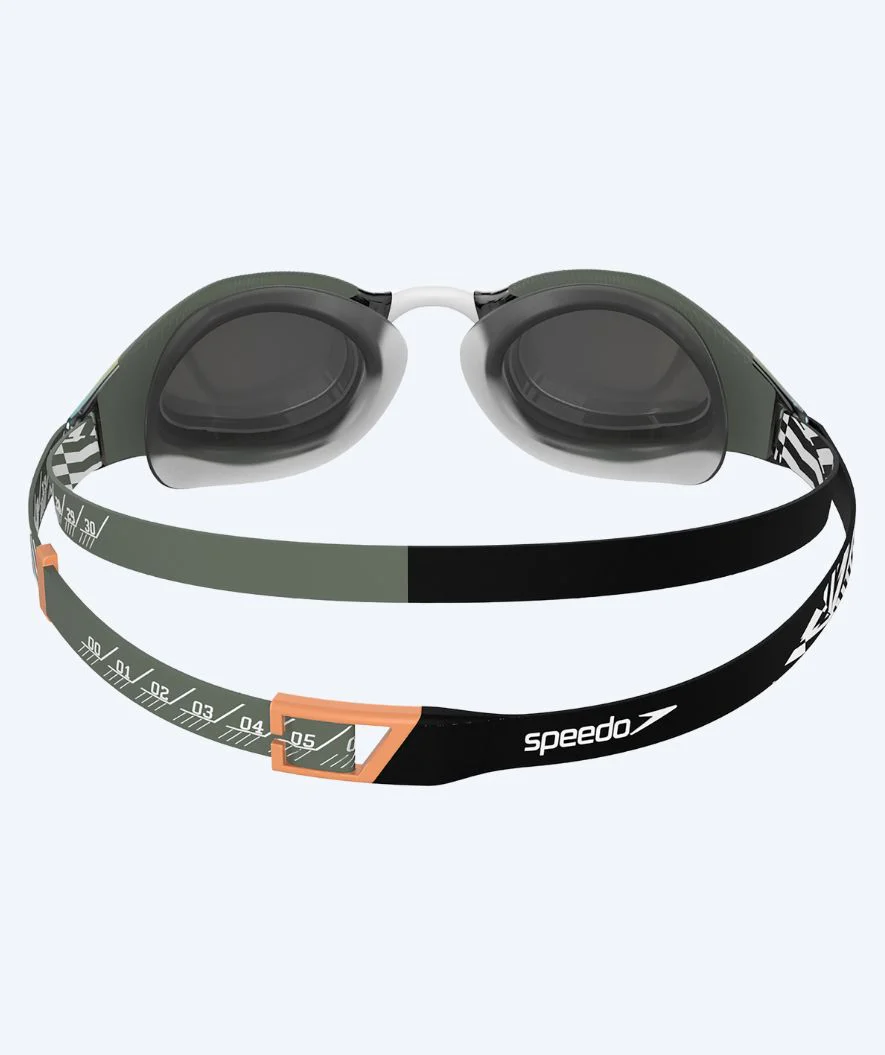 Speedo Elite svømmebriller - Fastskin Hyper Elite Mirror - Grøn/guld