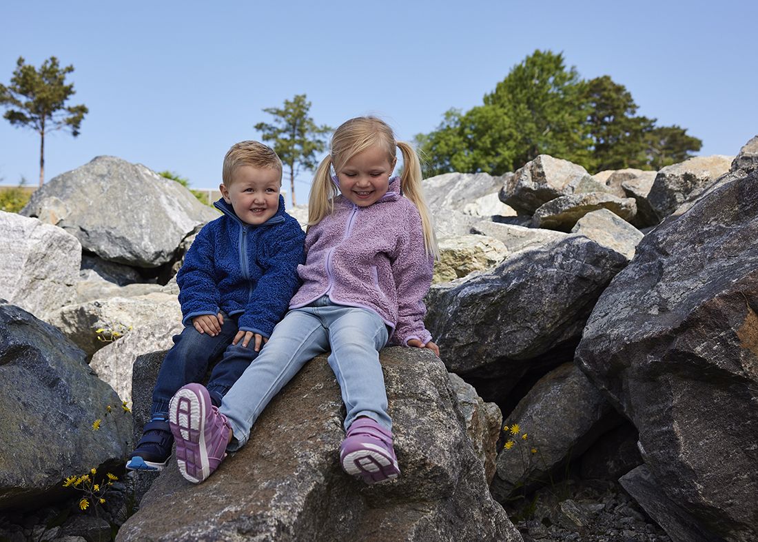 Fleecejakke med fòr Dale