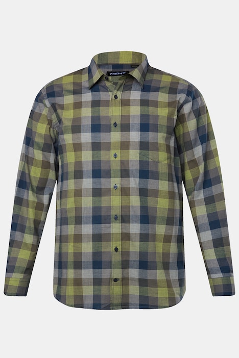 Men+ Karohemd, Langarm, Kentkragen, Comfort Fit, bis 8 XL