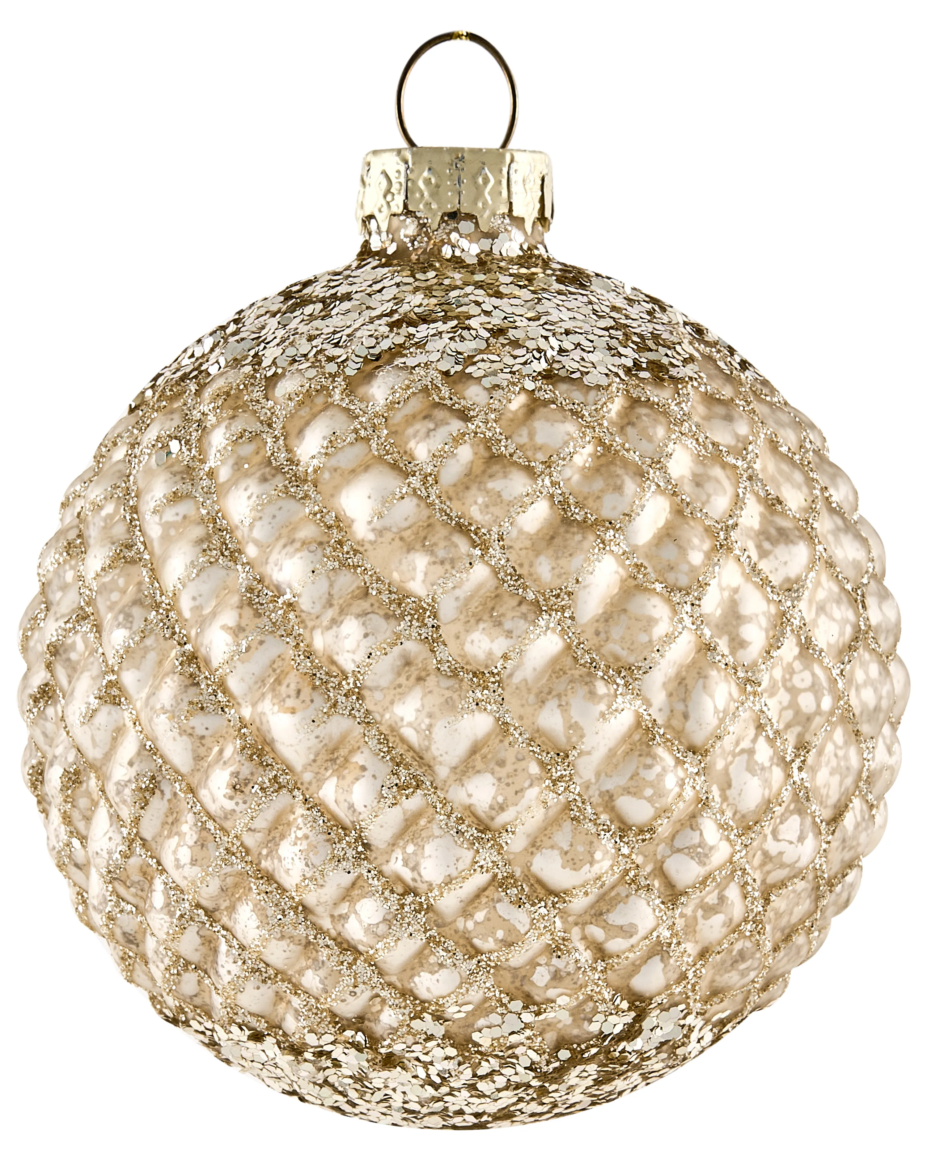 Set van 35 kerstballen FROSTING Glas Meerkleurig