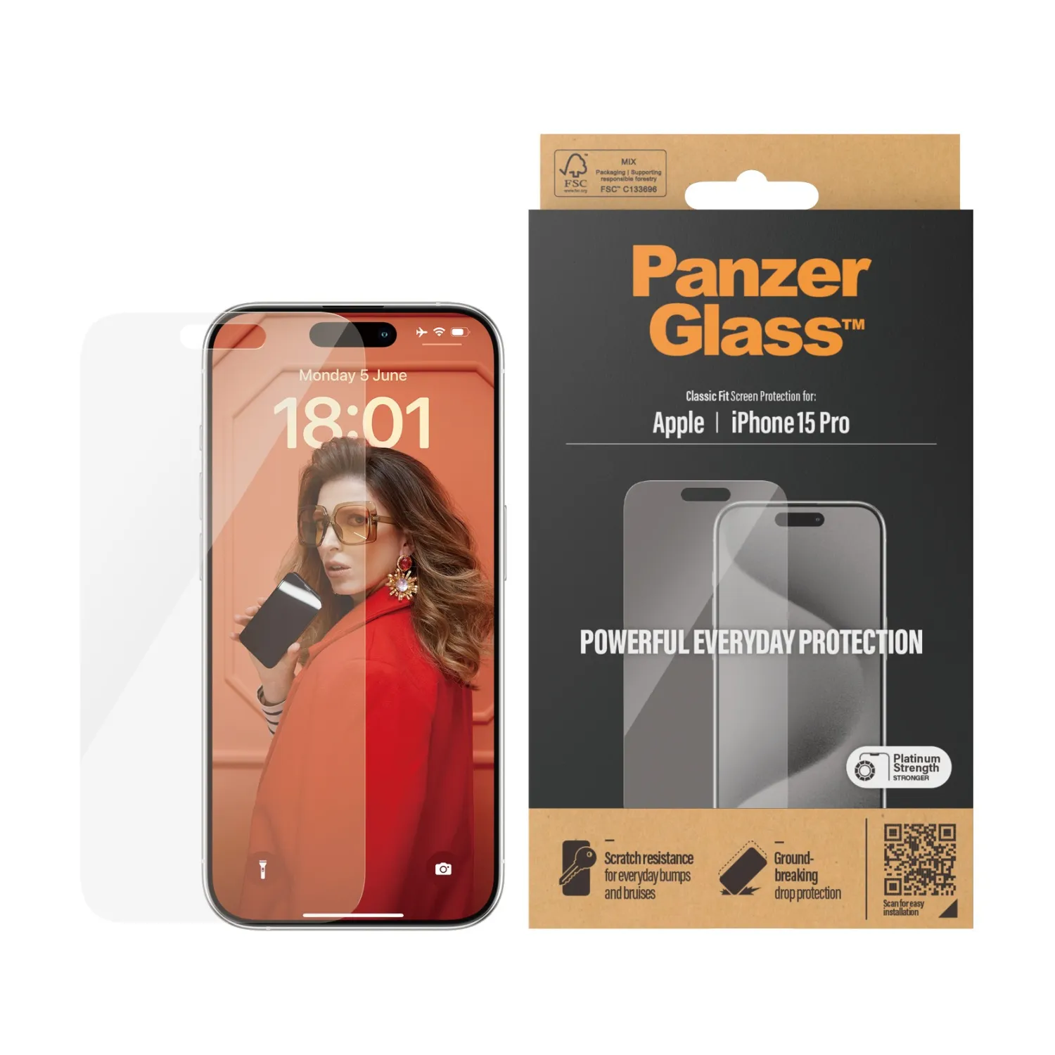 PanzerGlass iPhone 15 Pro 2806