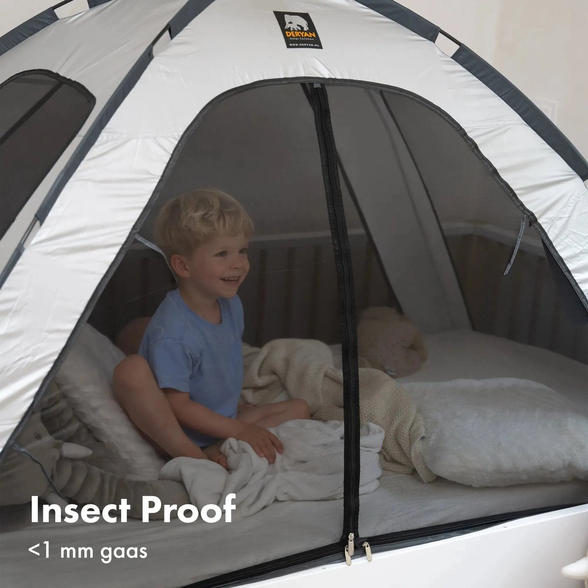 Deryan klamboe 200 x 90 cm bedtent - Ivory