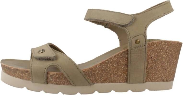 Panama Jack Julia Sandalen Met Sleehak Dames Groen