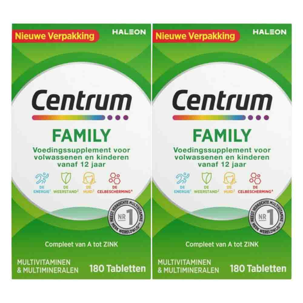 2x Centrum Family Multivitaminen180 tabletten