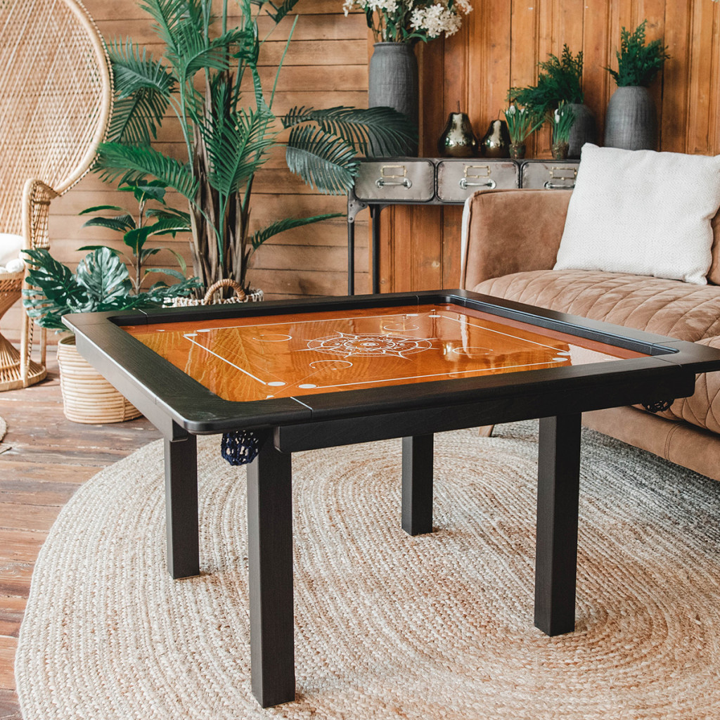 Woodestic Carrom Set (Hêtre vapeur - Ébène)
