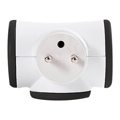 WATT & CO - Multiprise triplite rotative - blanc/noir