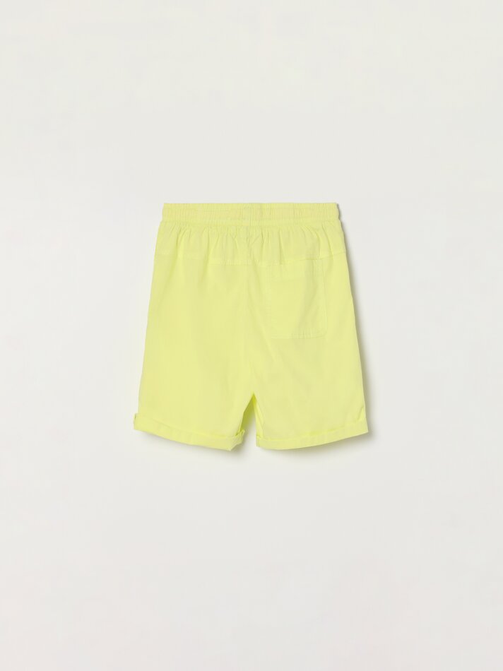 Praia Elástica Bermuda - Amarelo Limão