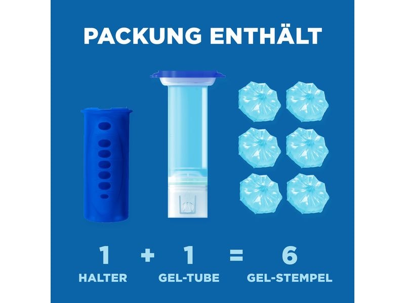 WC-Ente WC-Reiniger Frische-Siegel Starter-Set Marine Körbchenloser Toilettenreiniger