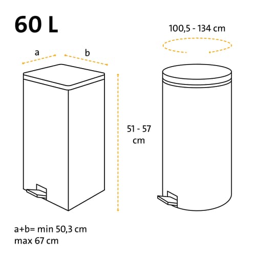 Swirl 60 l Fixierband-Müllbeutel Reißfest & Dicht