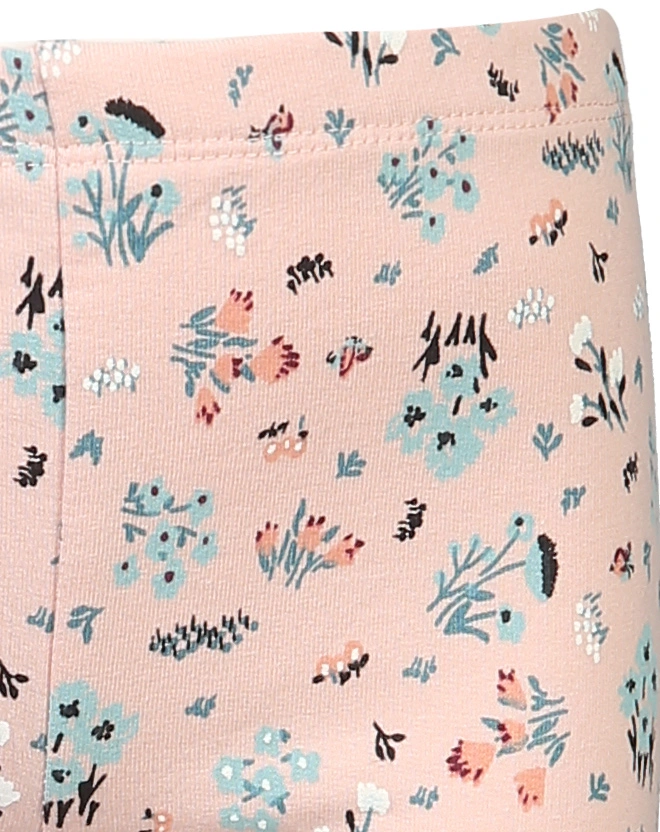 Leggings BIRD'S TWITTERING FLOWER in peachy keen
