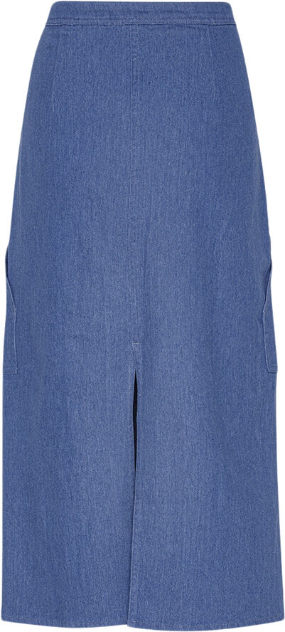 A-VIEW Line twill skirt Denim blue